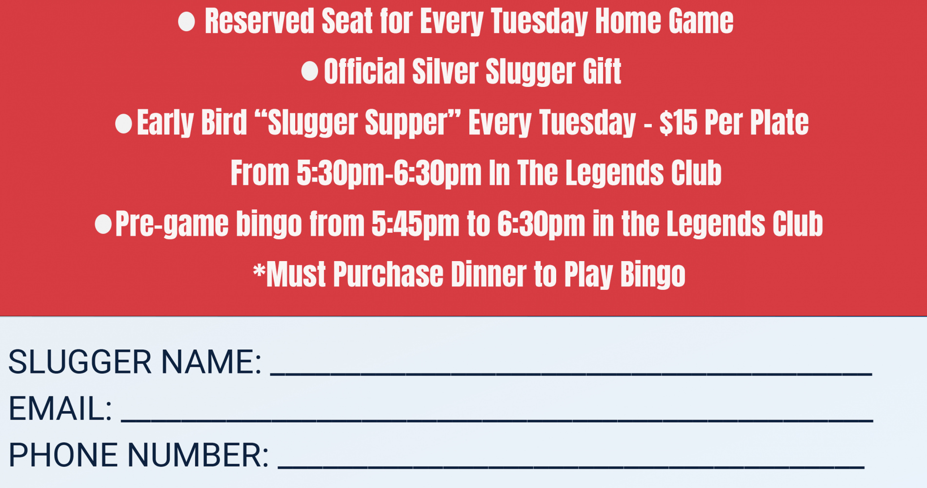 Renew Your Silver Sluggers Membership!