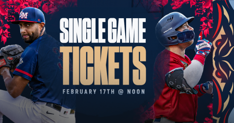 Single Game Tickets On Sale February 17th at noon!