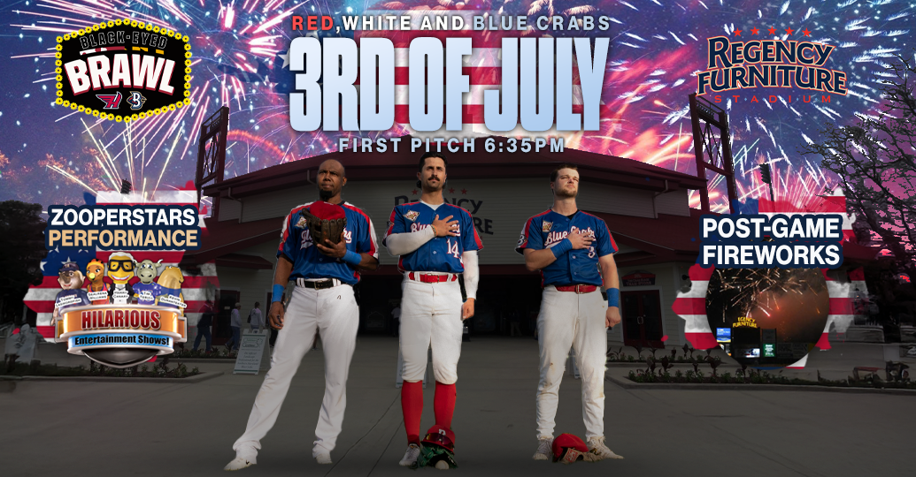 RED, WHITE AND BLUE CRABS!