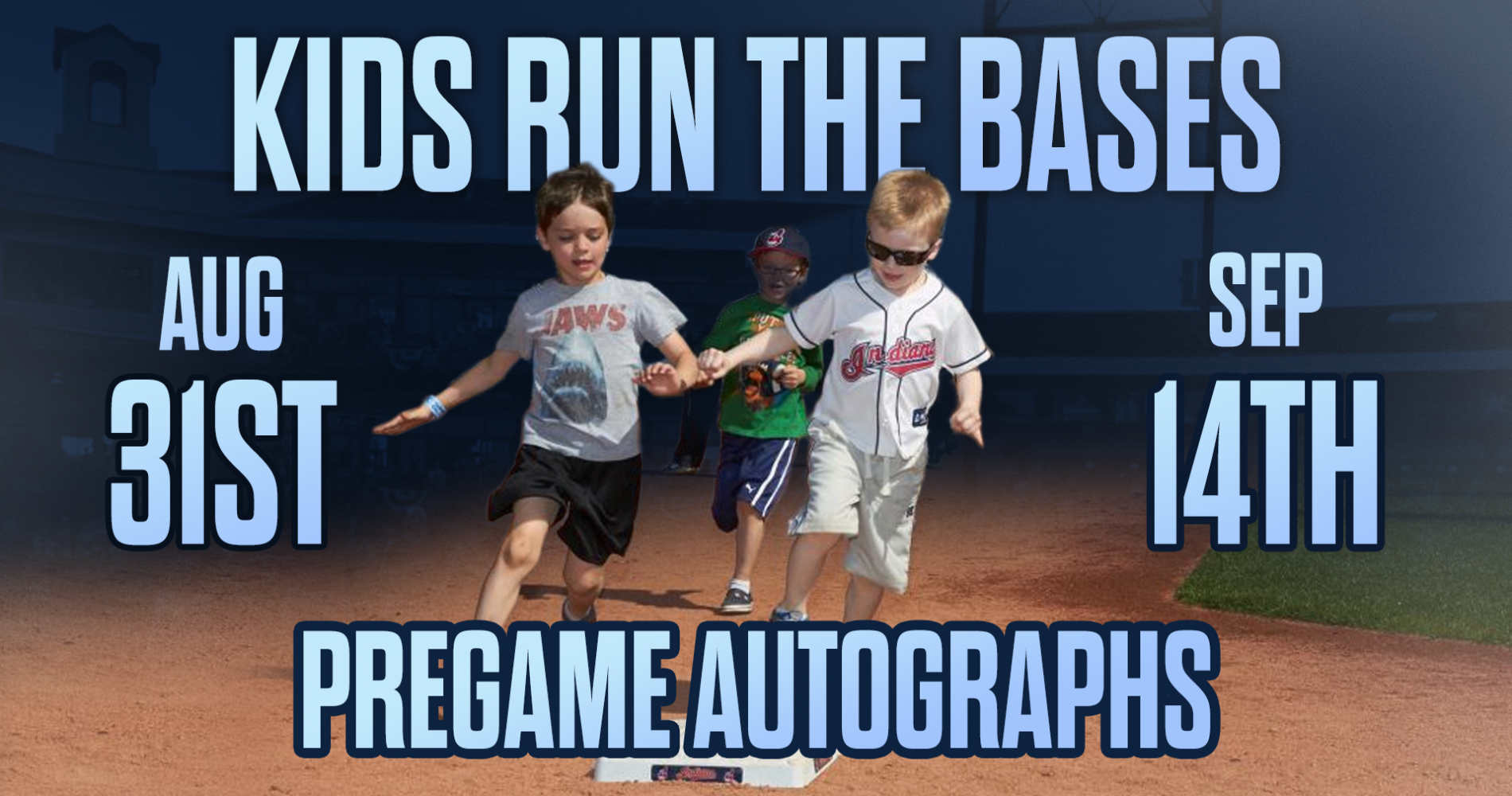 Pregame Autographs and Postgame Running The Bases!